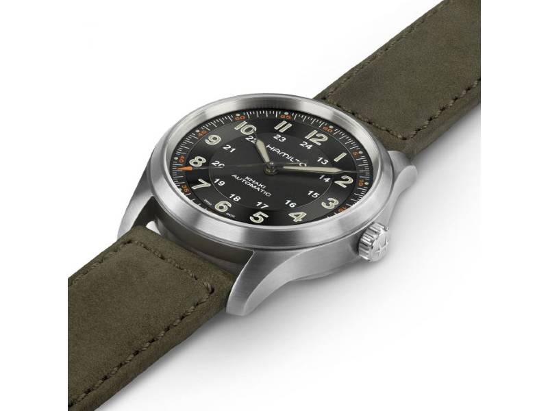 AUTOMATIC MEN'S WATCH TITANIUM/LEATHER KHAKI FIELD HAMILTON H70205830